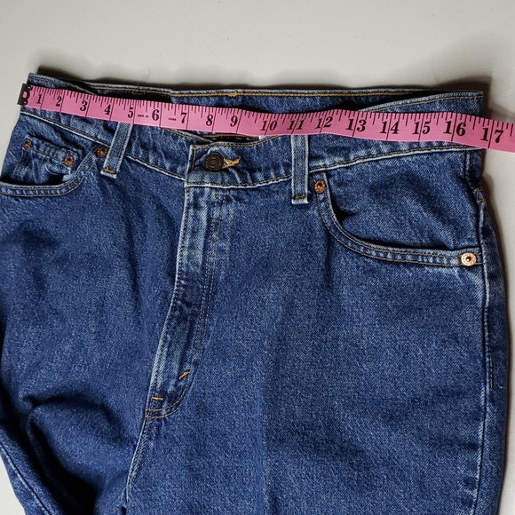 Vintage 90's Levi's Womens 552 Tapered Fit Boyfriend Cotton Jeans Size 16 Short - Picture 10 of 16